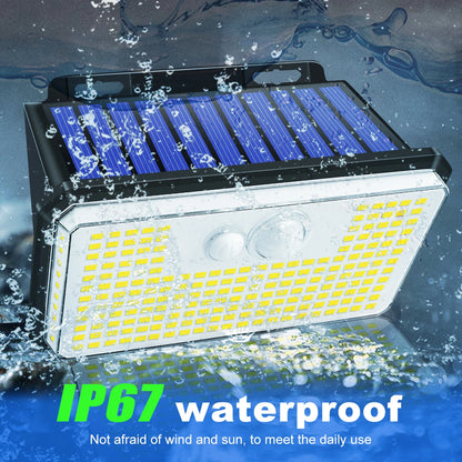 DFShop solar powered outdoor lights with IP67 waterproof rating and motion sensors for outdoor use