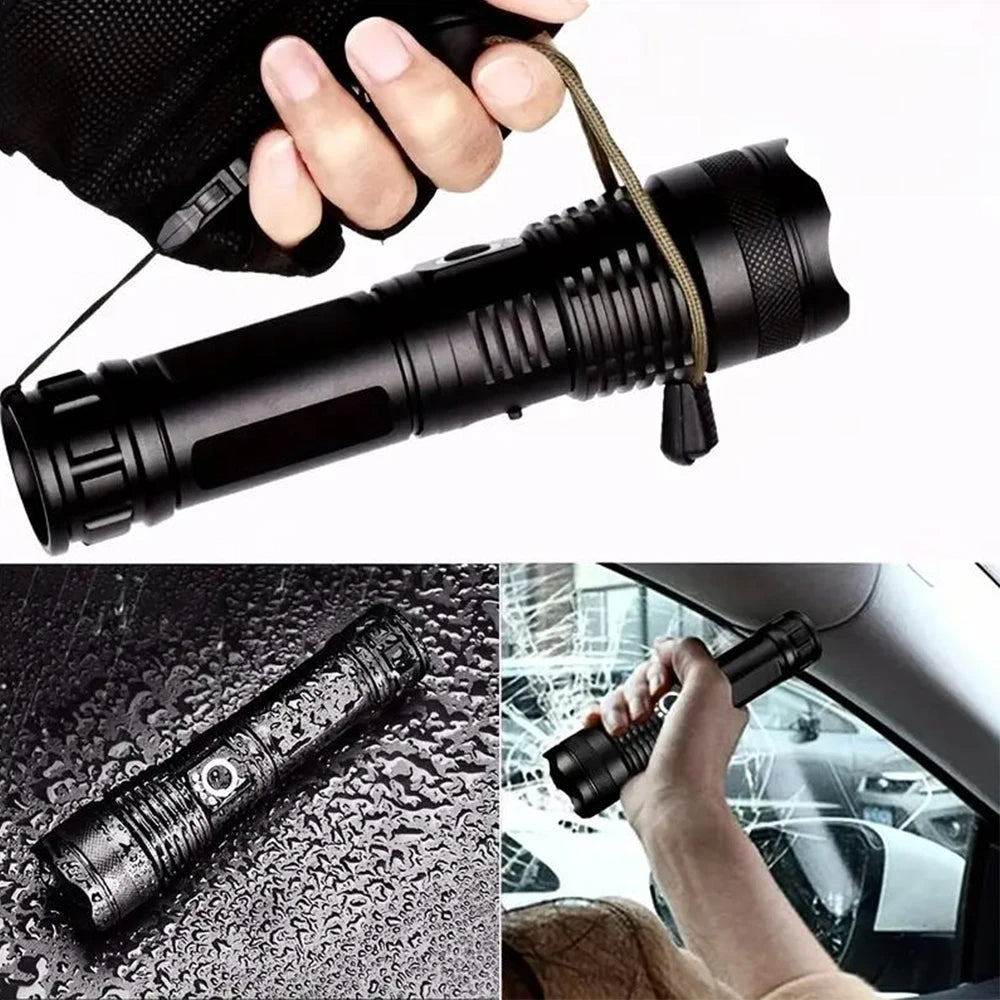 DFShop Tactical LED Flashlight Torch Lantern - Super Bright 100000Lm - DFShop