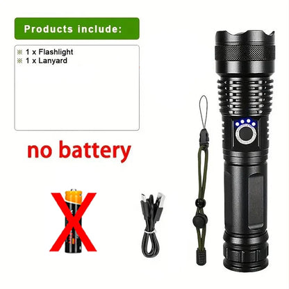 DFShop Tactical LED Flashlight Torch Lantern - Super Bright 100000Lm - DFShop