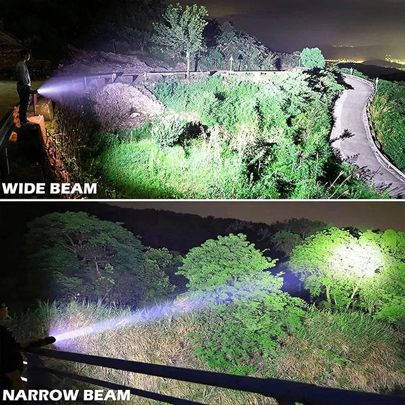 DFShop Tactical LED Flashlight Torch Lantern - Super Bright 100000Lm - DFShop