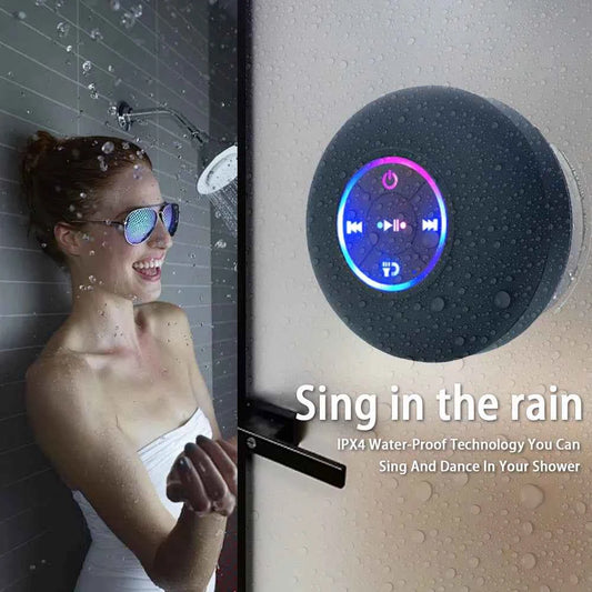 DFShop Waterproof Bluetooth Speaker for Showers & Outdoors - DFShop
