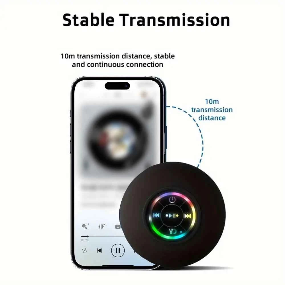 DFShop Waterproof Bluetooth Speaker for Showers & Outdoors - DFShop