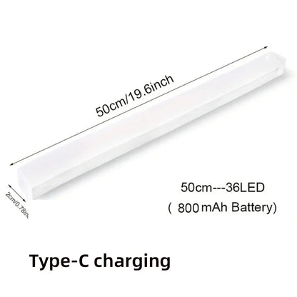 DFShop wireless LED motion sensor night light with 36 LEDs and Type-C charging 50cm length